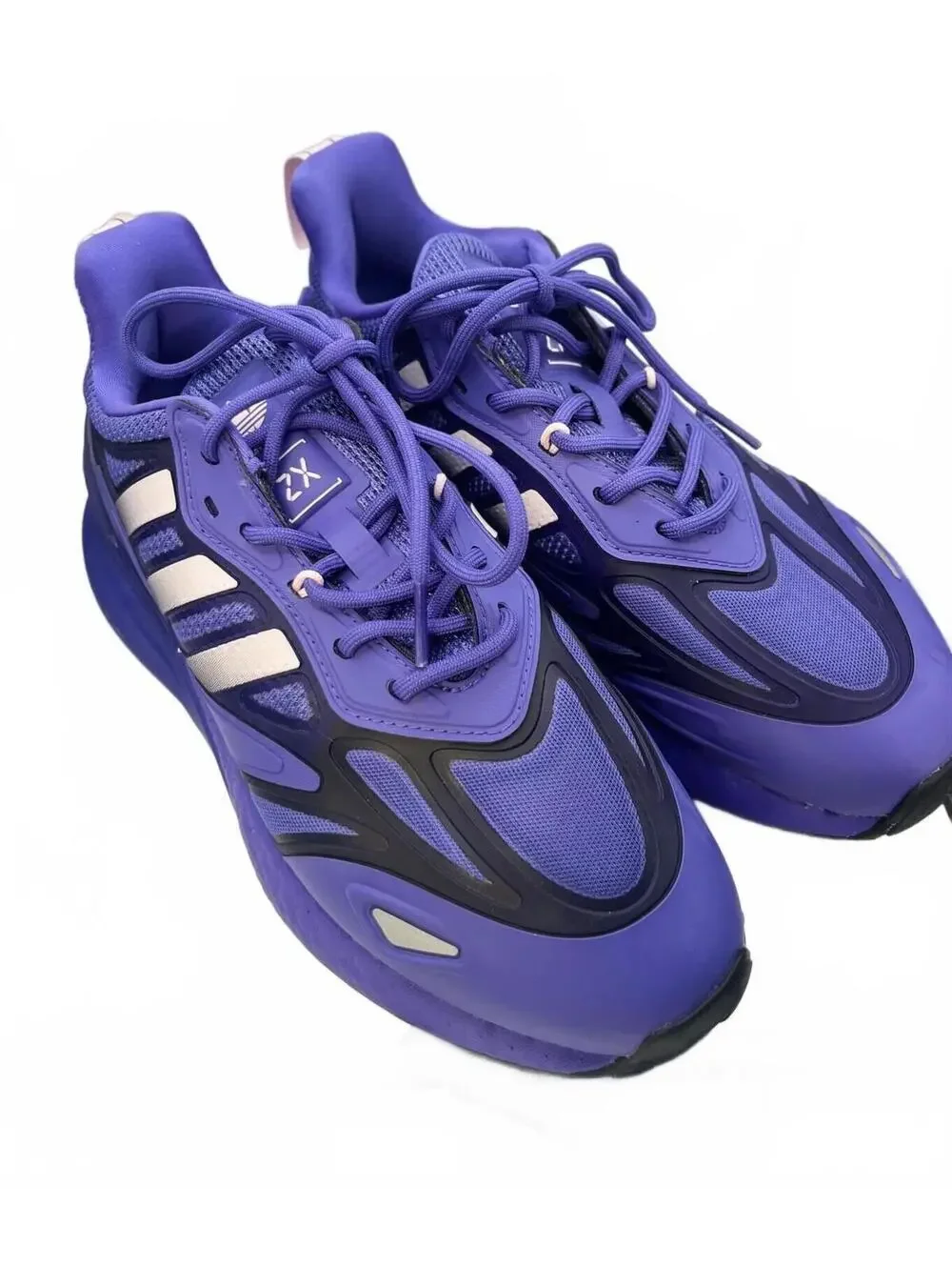 adidas 7.5 Running Shoes ZX 2K Boost 2.0 W Purple Women's US Size 7.5 Excellent